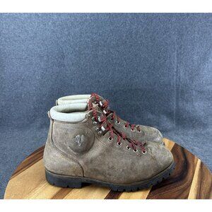Vintage Vasque Hiking Boots Mountaineering Mens 8.5 Italy Split Cowhide Suede